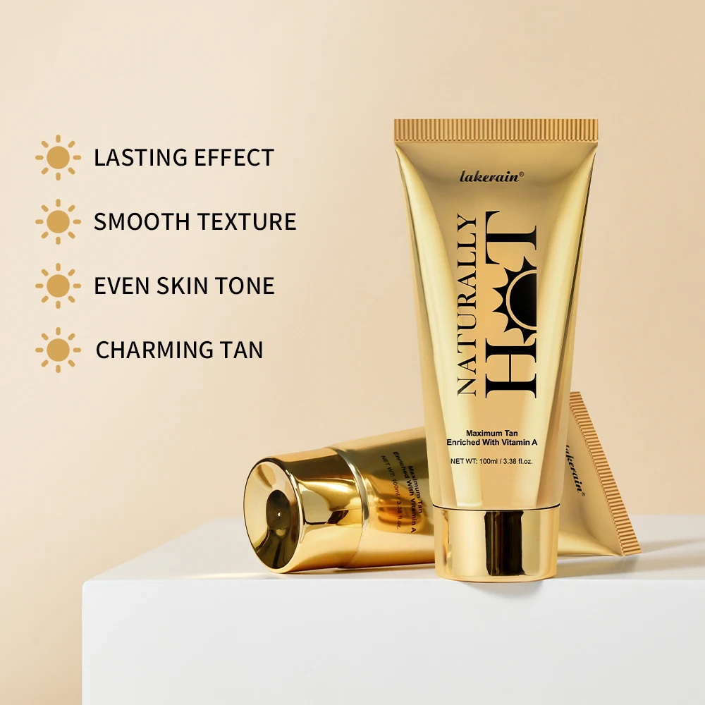100ml Tanning Body Foundation Long-lasting Moisturizing Tanned Intensifier Body Self Tanner Cream Concealer Even Skin Tone