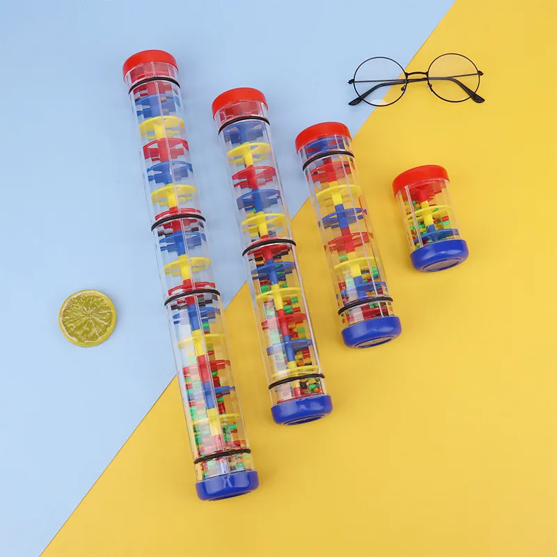 Rainmaker Rattle Rain Stick Bell Hand Shaking White Noise Perfect for Yoga Sound Therapy Anxiety Reduction Sleep Aid