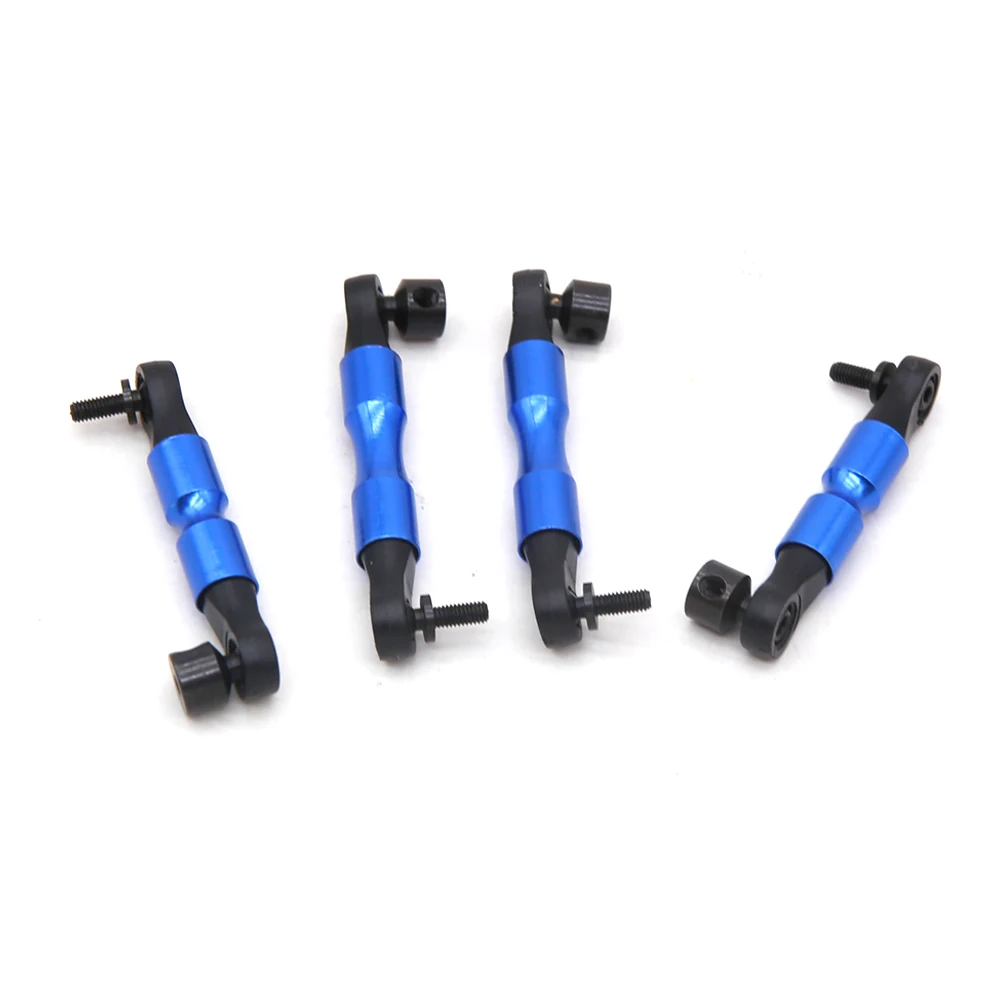 Kit barres stabilisatrices RC pour Traxxas 4x4, détail des embouts et des fixations métalliques.