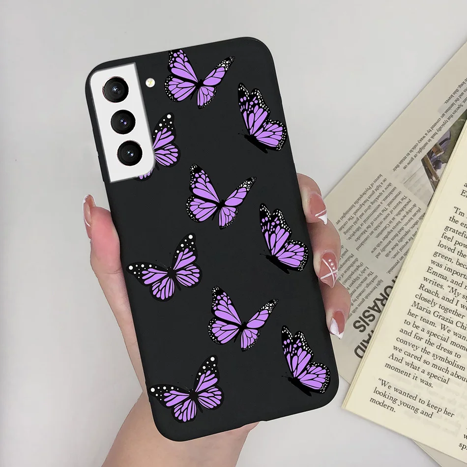 thumbnail image 1 of Phone Case For Samsung Galaxy S21 S 21 FE Plus Ultra Butterfly Heart Girl Soft Silicone Back Protector Cover For GalaxyS21 Funda, 1 of 5