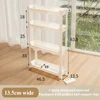 Kitchen Storage Trolley Home Space Saving Narrow Rack Behind Bathroom Door Hollow Out Seam Shelf Toilet Gap Floor Small Carts 6