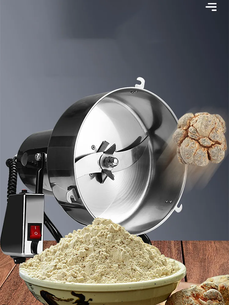 4500G 4500W 커피 분쇄기 430 스테인레스 스틸 상업용 의학 밀가루 분말 분쇄기 분말 분쇄기 고속 지능형