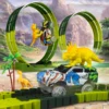 Magic Climbing electric dinosaur car Track Railway Toy Car Set Bend Flexible Race Track Flash Light Car High Quality Toy For Kid 2
