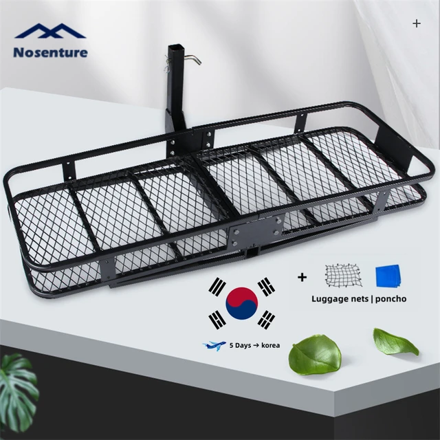 Heavy Duty Hitch Mount Cargo Carrier Folding Cargo Rack Rear