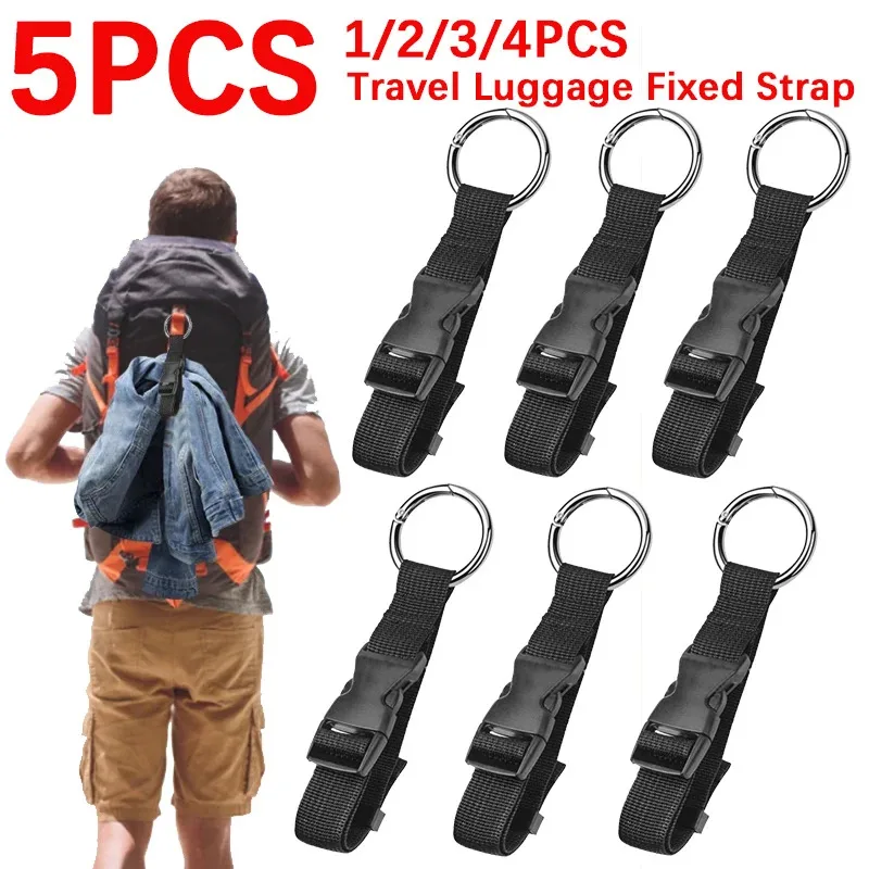 Extra Long Add-A-Bag Luggage Strap with Quick Release Buckle Secure Travel Backpack Jacket Holder External Carry On Strap Belt