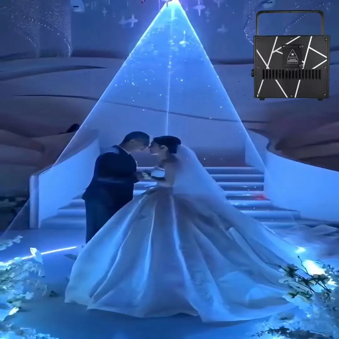 8W10W15W RGB 3D animation laser projector professional stage effect Christmas wedding