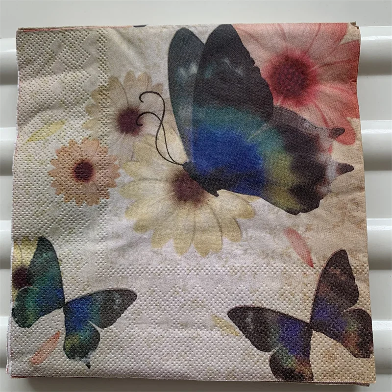 

Женское элегантное тканевое винтажное синее полотенце с бабочкой и цветами, свадебные фотообои, красивые Декор 20