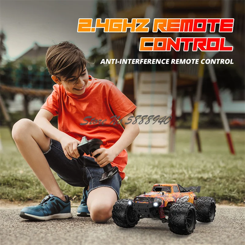 50KM/H Off Road High-Speed Remote Control Truck Vehicle 1:16 Scale 2.4G 4WD Waterproof All Terrain Drift RC Truck Car Model Toy 2