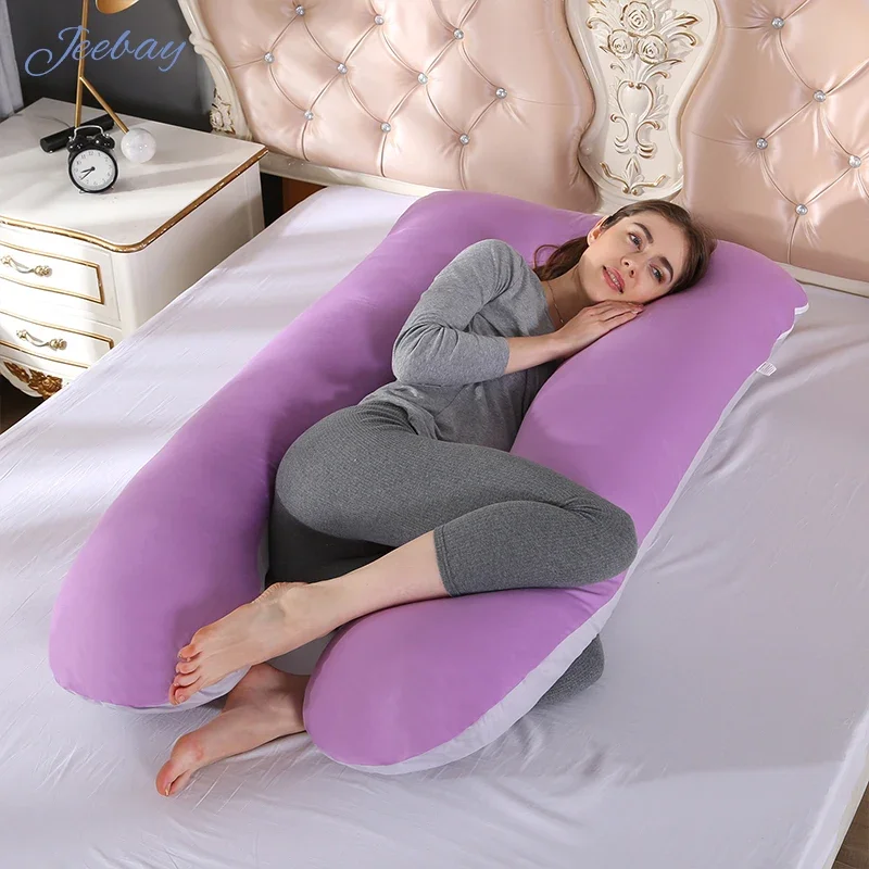 2023 JB Hot Sale Manufacturer Leg Support Nursing Full Body U Shape Pregnancy Pillow for Pregnant Women