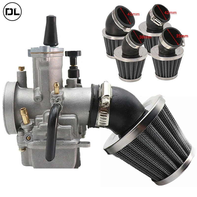 GOOFIT Filtro Carburante Universale In Metallo Dorato CNC Per Moto Scooter | Ricambio Nero - 2