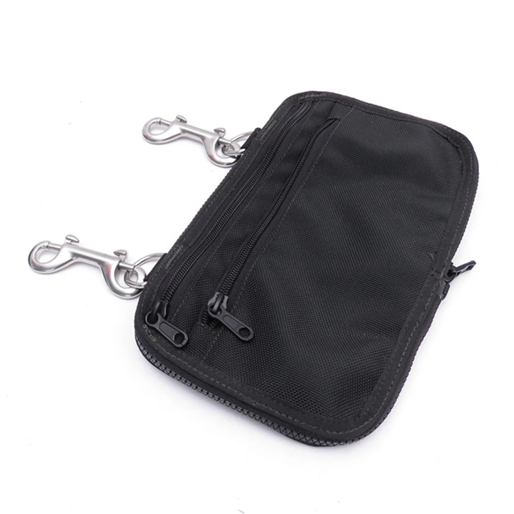 

Mini Scuba Diving Sidemount Storage Bag Double Ended Hook Equipment Pouch