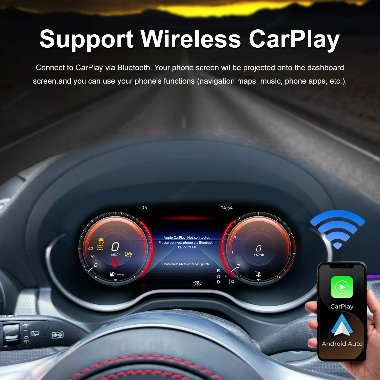 메르세데스 벤츠 A GLA CLA 클래스 W176 X156 117 C177용 12.3인치 디지털 클러스터 대시보드(코핏 계기판)