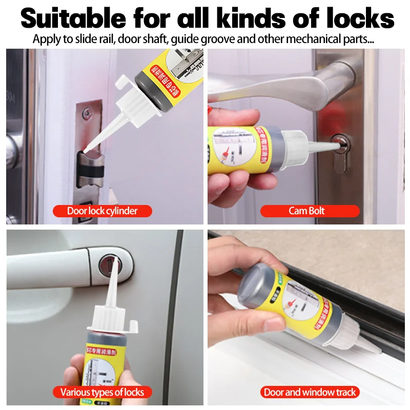 graphite powder lubricant 60ml for Lock Hole Lock Cylinder Doors and Windows Portal Chain
