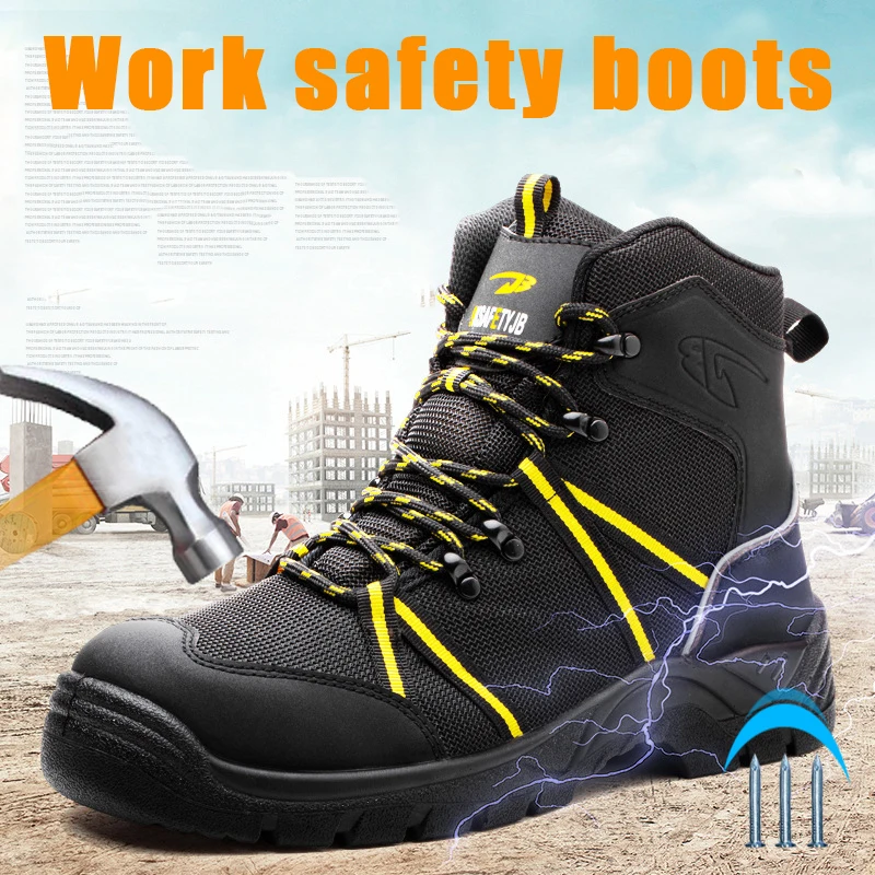 2023 New Hot Safety Shoes Static Free Anti Fatigue Winter Boots Work
