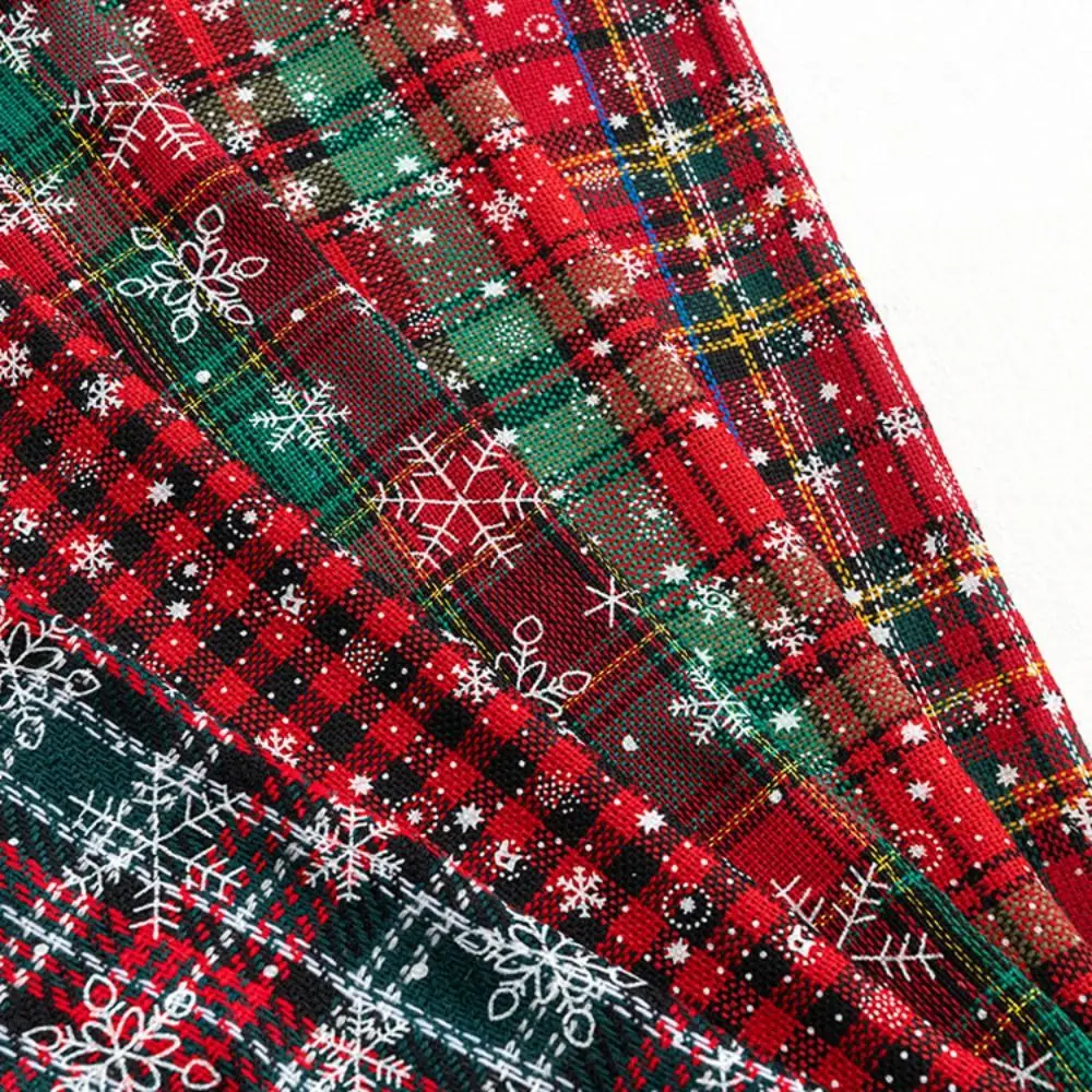 Home Decor Snowflake Pattern Christmas Pillowcase Square INS Style Throw Pillowcover 45x45cm Red Cushion Cover Sofa/Bed