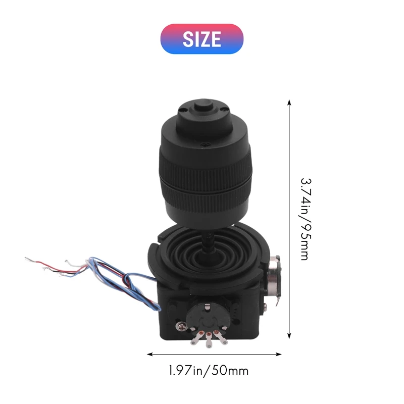 Electronic 4-Axis Joystick Potentiometer Button JH-D400B-M4 10K 4D Controller Wire Industrial