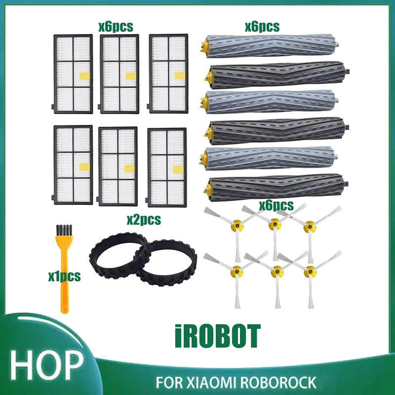 Acheter Accessoires pour aspirateur irobot roomba 860 865 866 870 871 980  960 966 981, pièces de rechange, brosse d'aspirateur, filtre hepa cyclone