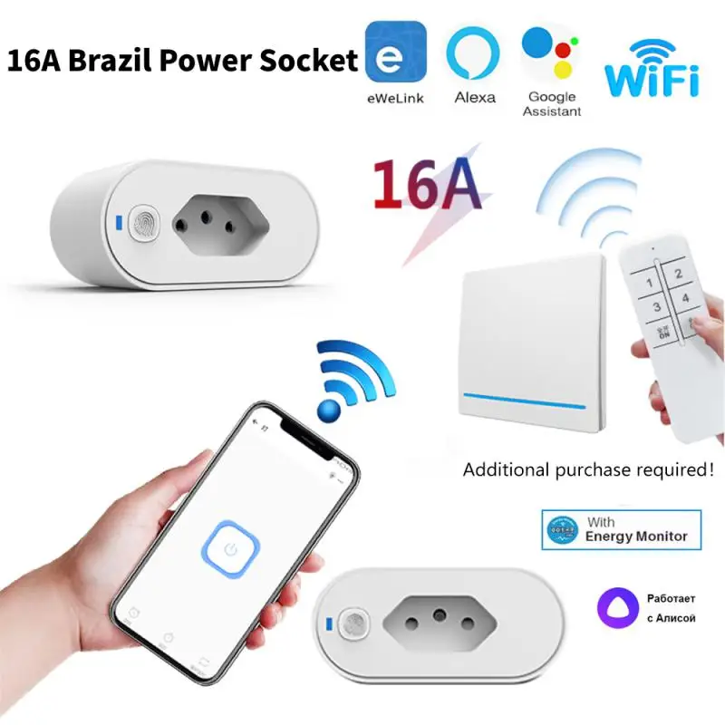 

Умная розетка EWelink с Wi-Fi, 16 А, с монитором и таймером