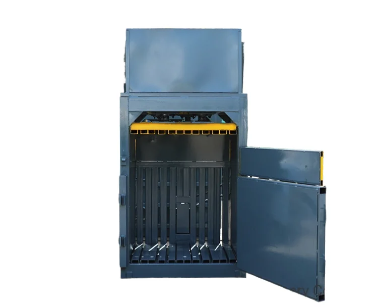 Vertical Waste Station Waste Cotton Clothes Packer Hydraulic Pressure Packer Cardboard Plastic 60T Hydraulic Compactor