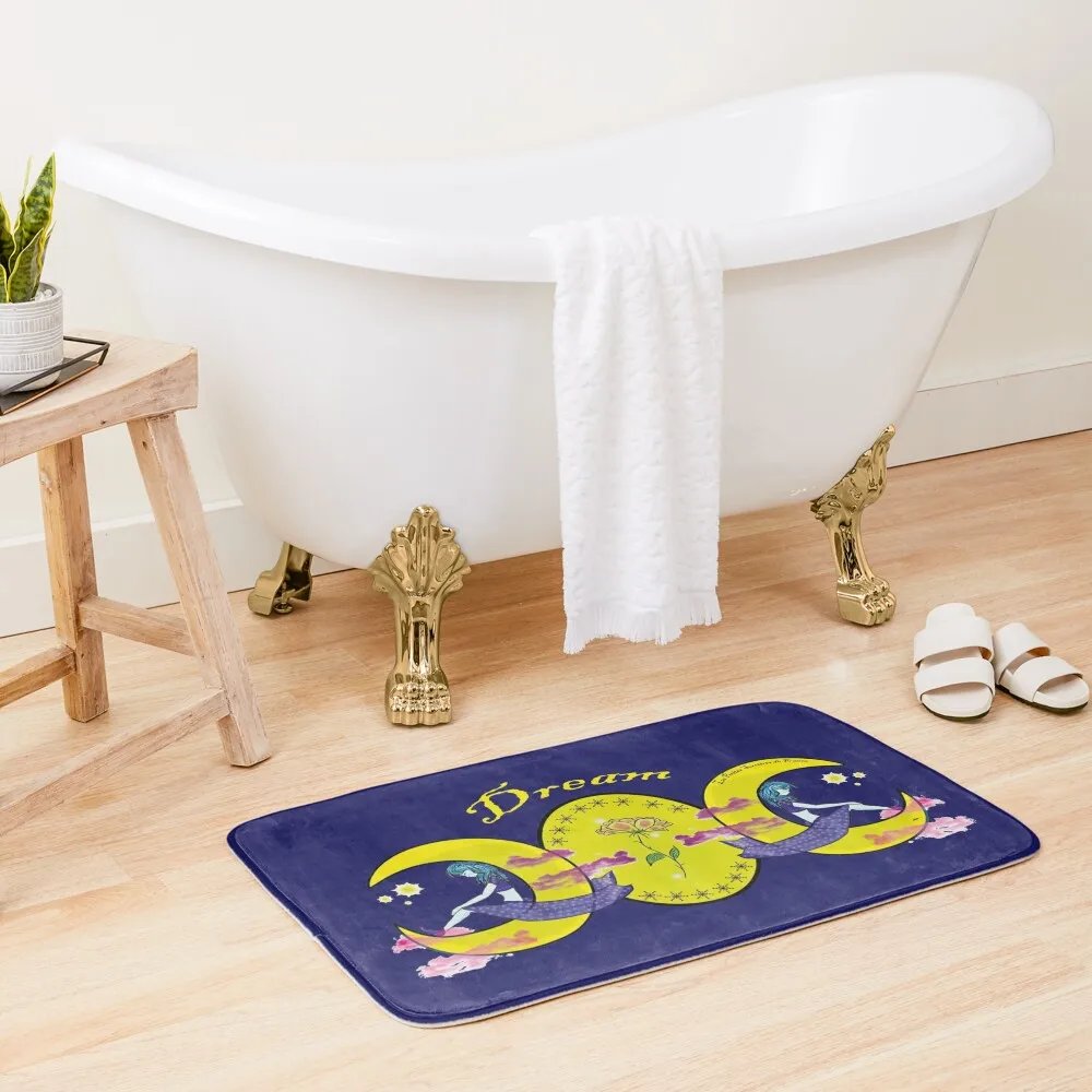 

Triple Moon Dream Bath Mat Carpets For Bathrooms Set For Bathroom Bathroom Shower Curtain Rugs Living Room Mat