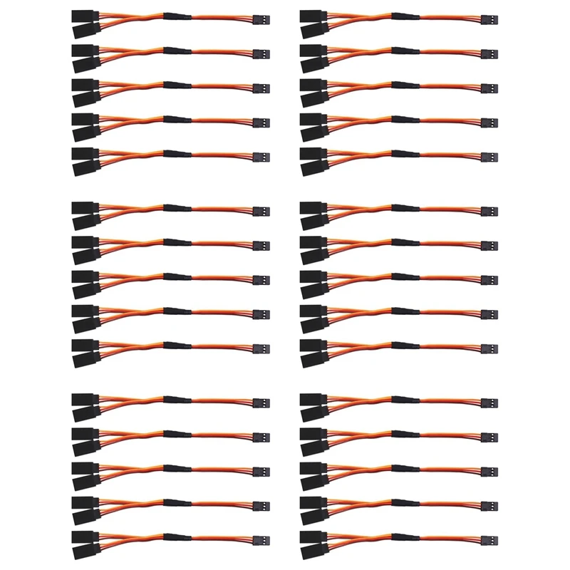 

30Pcs 150Mm Y Type Extended Line Extension Lead Wire Cable For Futaba Jr Y Harness Servo Lead Extension