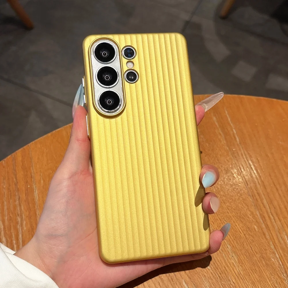 Luxury Texture Slim Matte Luggage Corrugated Phone Case Cover