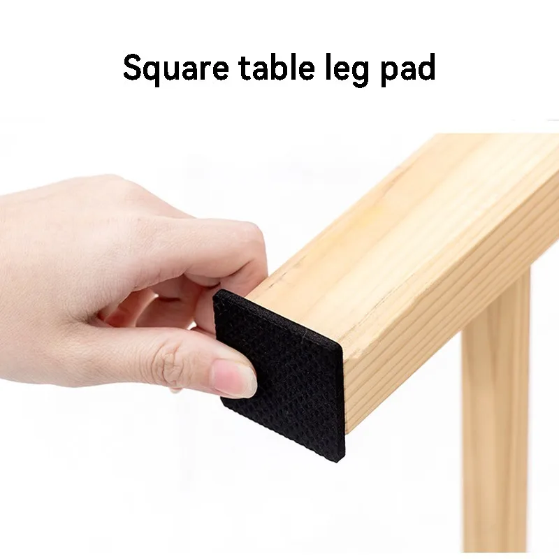 12/48PCS Chair Leg Pads EVA Square Round Self Adhesive Furniture Leg Protector Pads Felt Table Anti Slip Mat Home Decoration