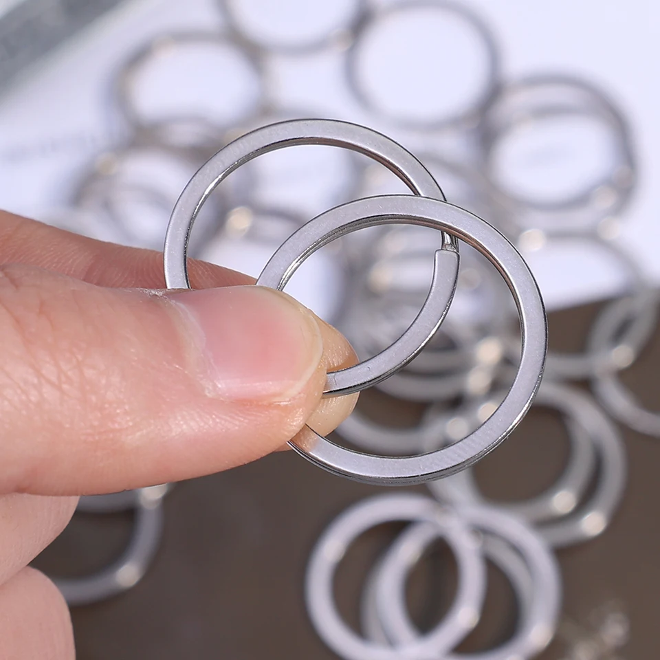 100 Pezzi Portachiavi In Acciaio 18 Mm – Anelli Spezzati Per Fai Da Te, Portachiavi E Bigiotteria