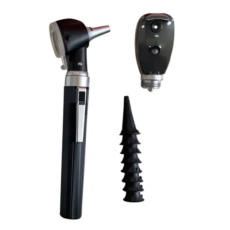 

GooDoctor LED Fiber Optic ENT Charge Series Diagnose Wide Range Otoscope Opthalmoscope Set for People Use