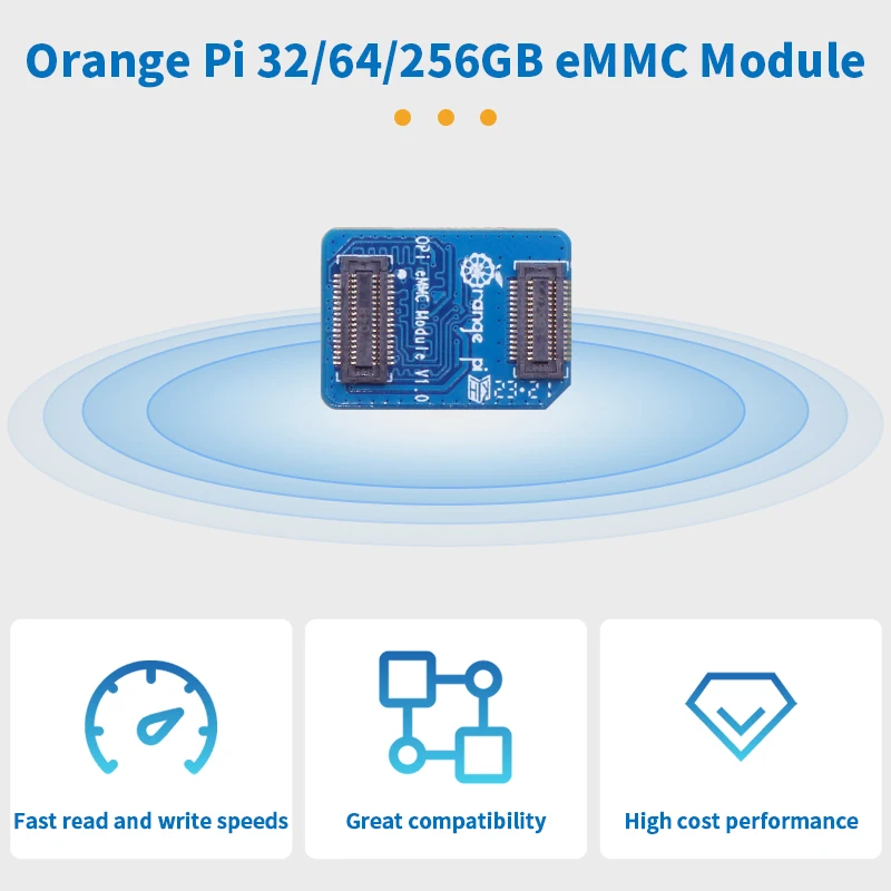 Orange Pi-módulo Emmc 32gb 64gb 256gb 5.1 Módulo para Orange pi Plus 3d Nand Leitura Rápida Velocidades de Gravação 400 Mbps Tablet pc - Imagem 5