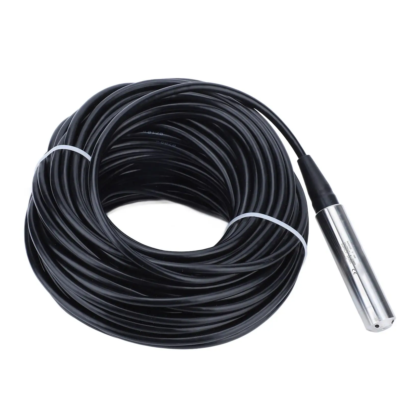 High Precision 4-20mA Liquid Level Sensor-Stainless Steel Water Level Transmitter with 33m Waterproof Cable for Reservoirs