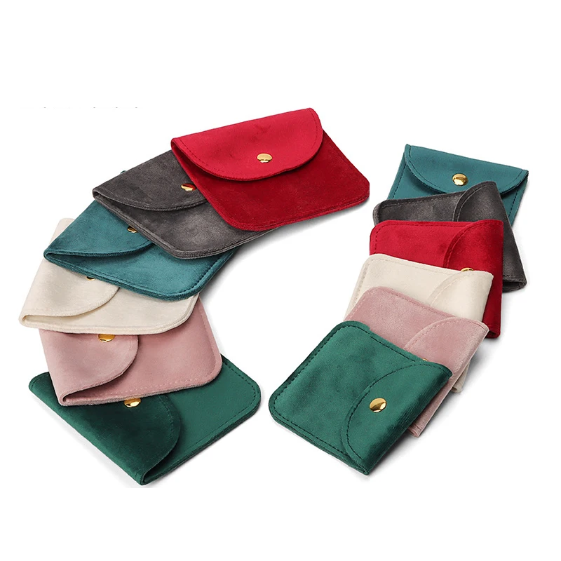 

Double Sided Velvet Rings Jewelry Storage Bag Storage Organizer for Portable Travel Belt Buckle Bracelets Necklaces Bag New 2023
