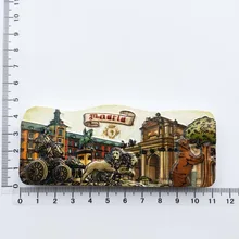  Spain Madrid Fridge Magnets Tourist Souvenir Cordobam Barcelona Sevilla Toledo Magnetic Refrigerator Stickers Collection Gifts 