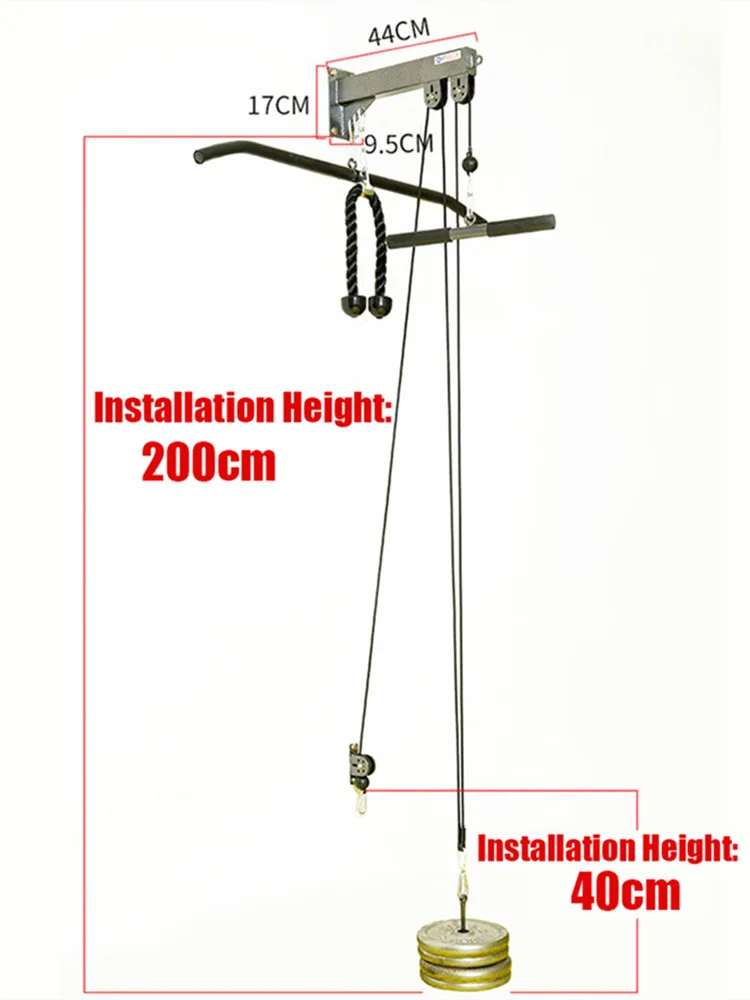 Câble De Tirage Musculation – Kit Complet Pour Avant-bras Et Biceps – DIY – Neuf