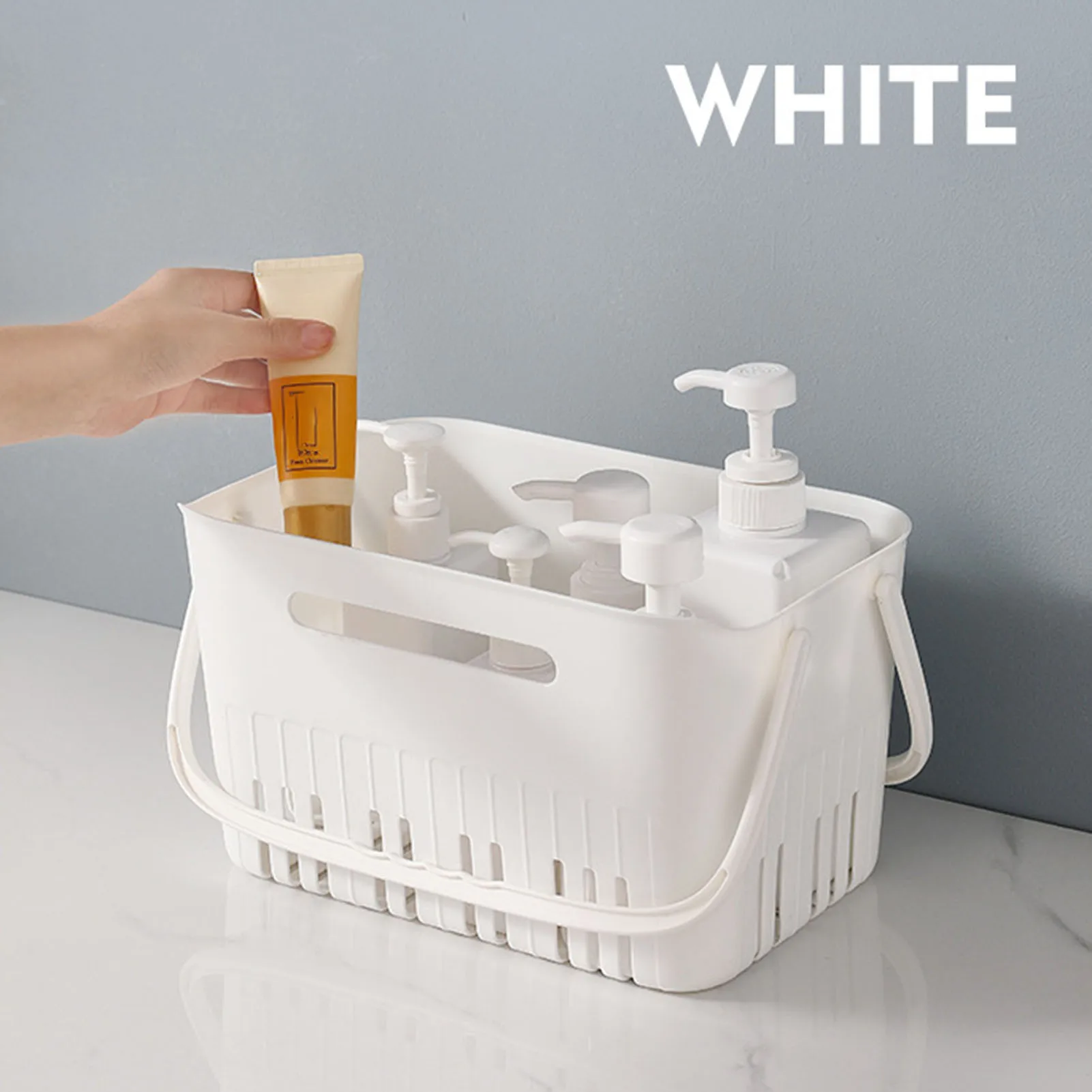 Storage Bag Toilet Storage Rack Shower Caddy Basket Plastic Organizer Storage Tote