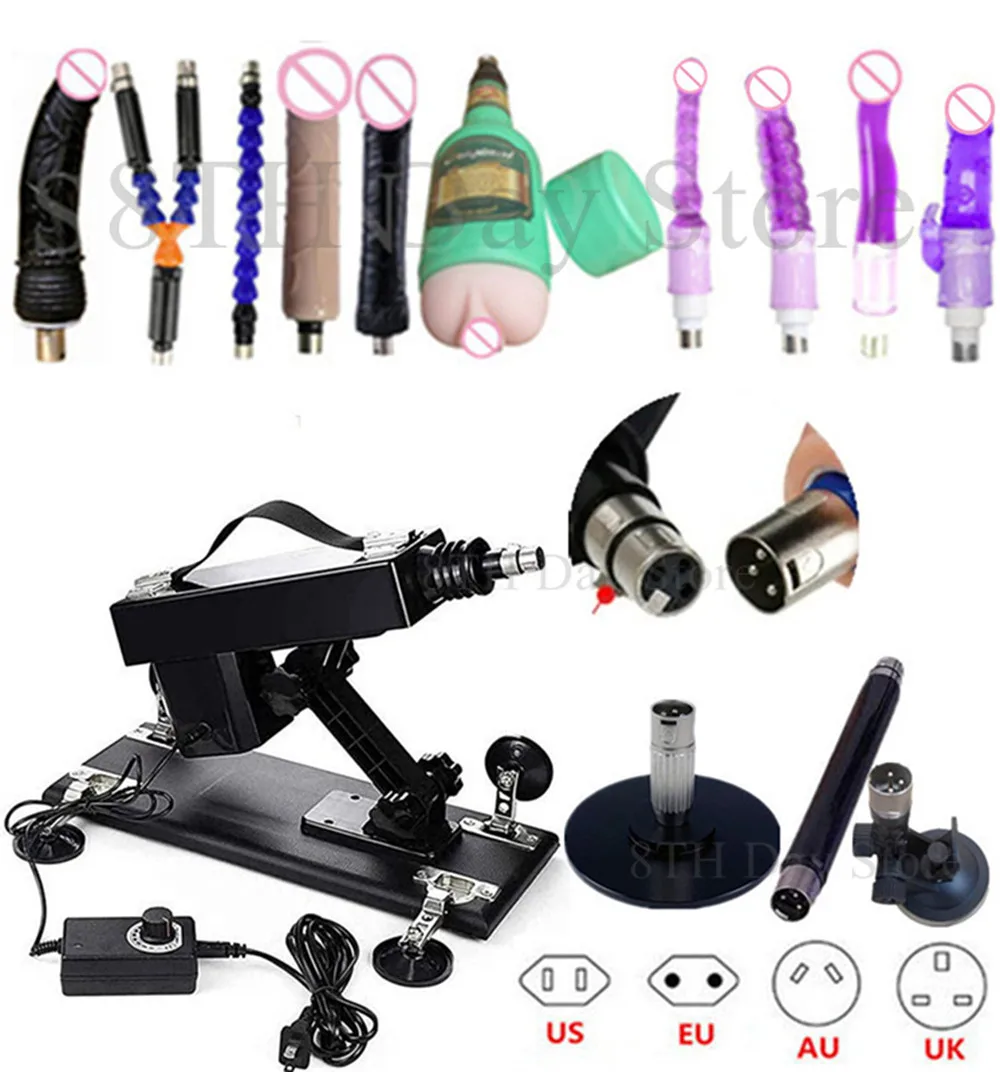 Sex Love Machine Automatic Thrusting Dildo Machine with Suction Cup Adaptor Adult Vibrator Massage Equipment Female Masturbation