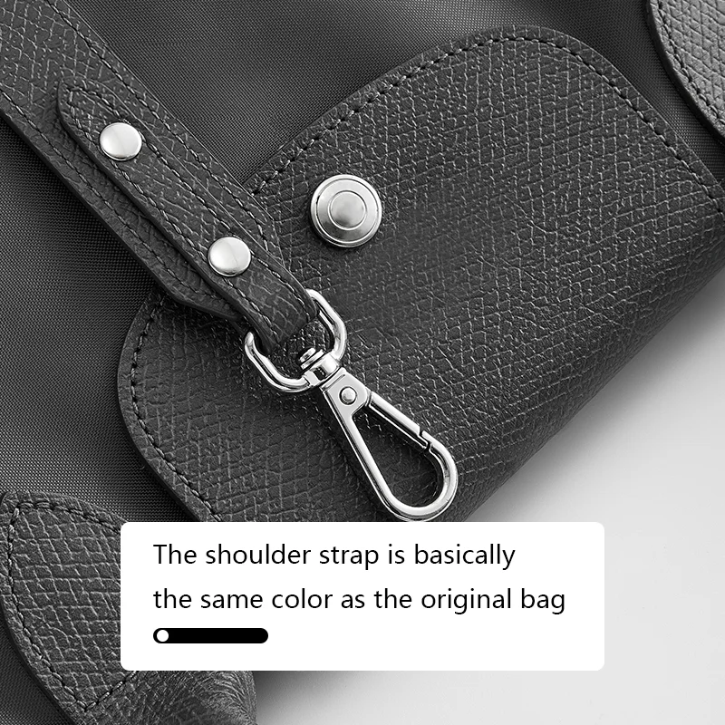 Tracolla per borsa Longchamp M in pelle, cintura resistente per borsa a tracolla, senza foratura, accessori di ricambio. - immagine 2