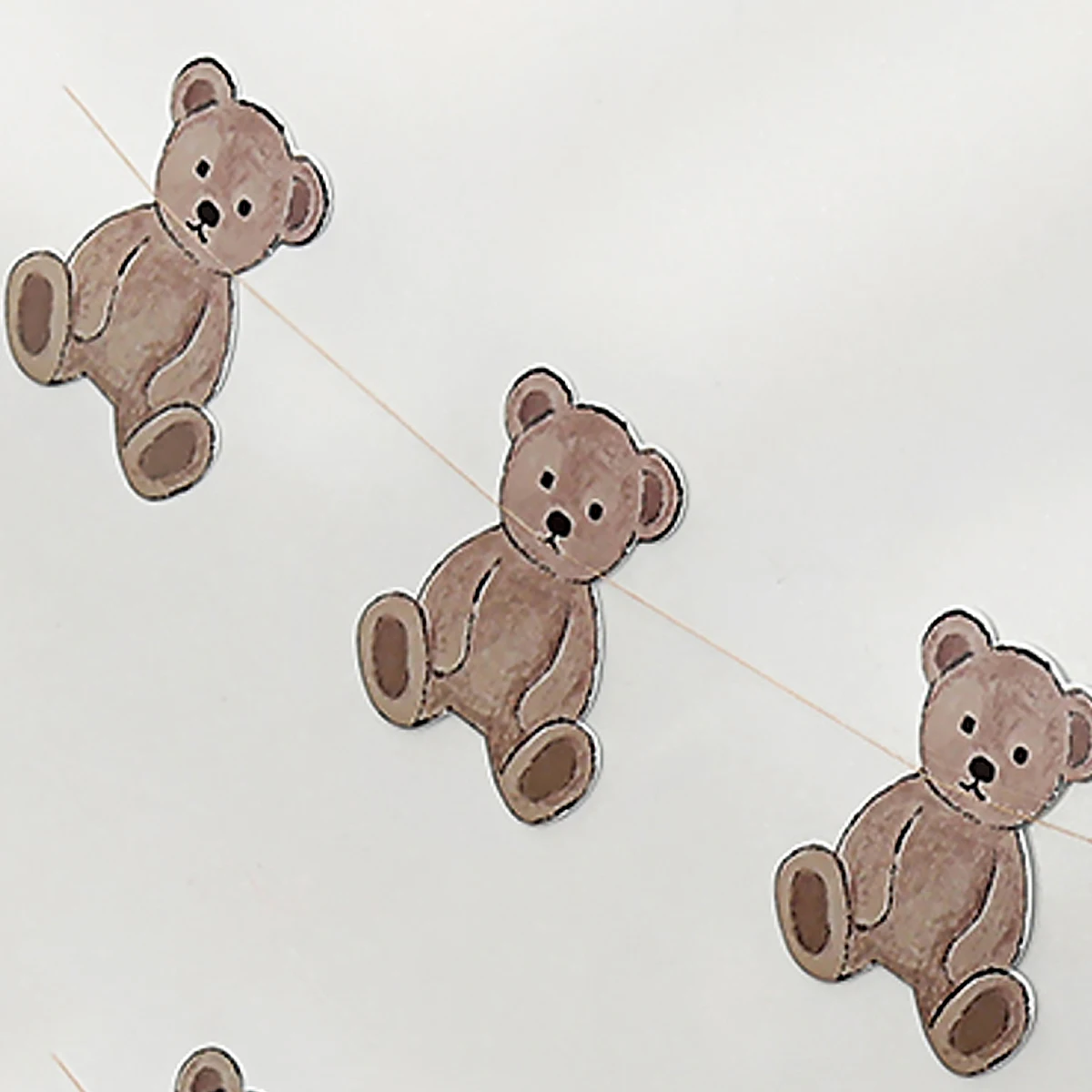 Party Decorations 1pc Retro Bear Flag Birthday