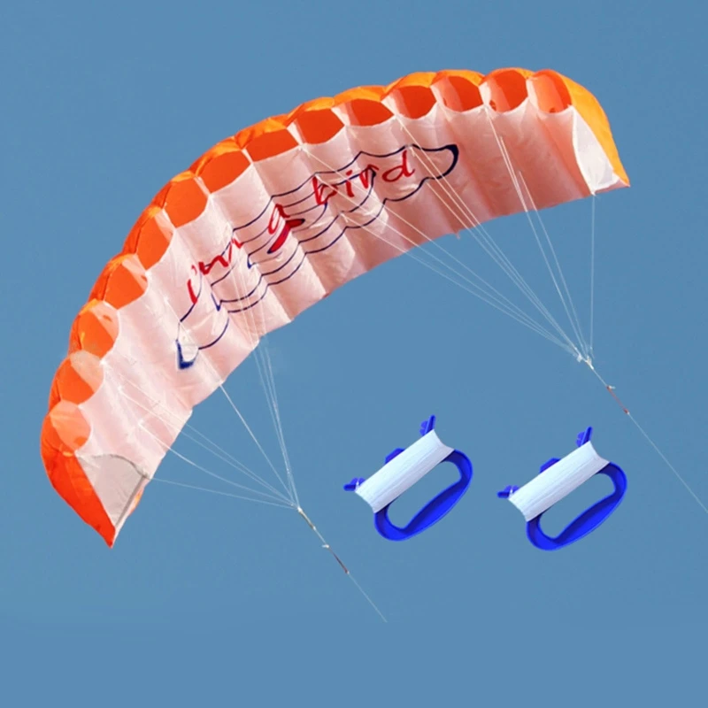 Soft Sport Kite Stunt Kite for Beach for Play Summer Vacation Outdoor Backyard Toy for w/ Dual Line 30m String Family 4