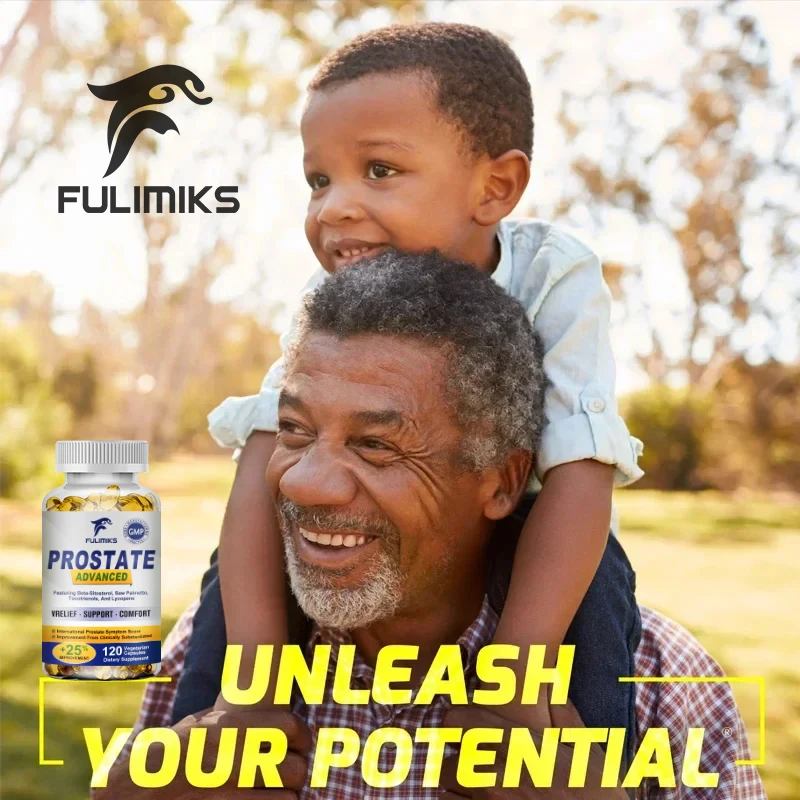 Prostate-Men's Health Supplement, Reduce Nighttime Bathroom Trips, Relieve Frequent Urination