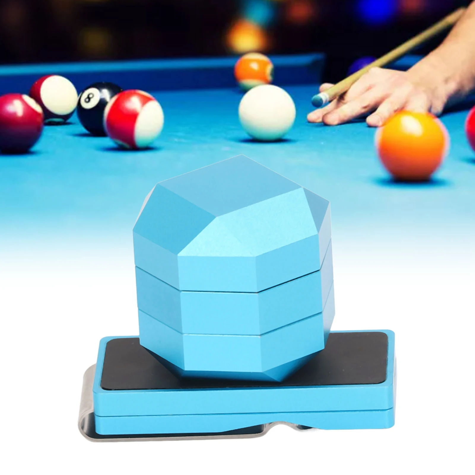 Pince à craie de billard en aluminium, degré d'usure, porte-craie de billard  octogonal pour accessoires de billard - AliExpress