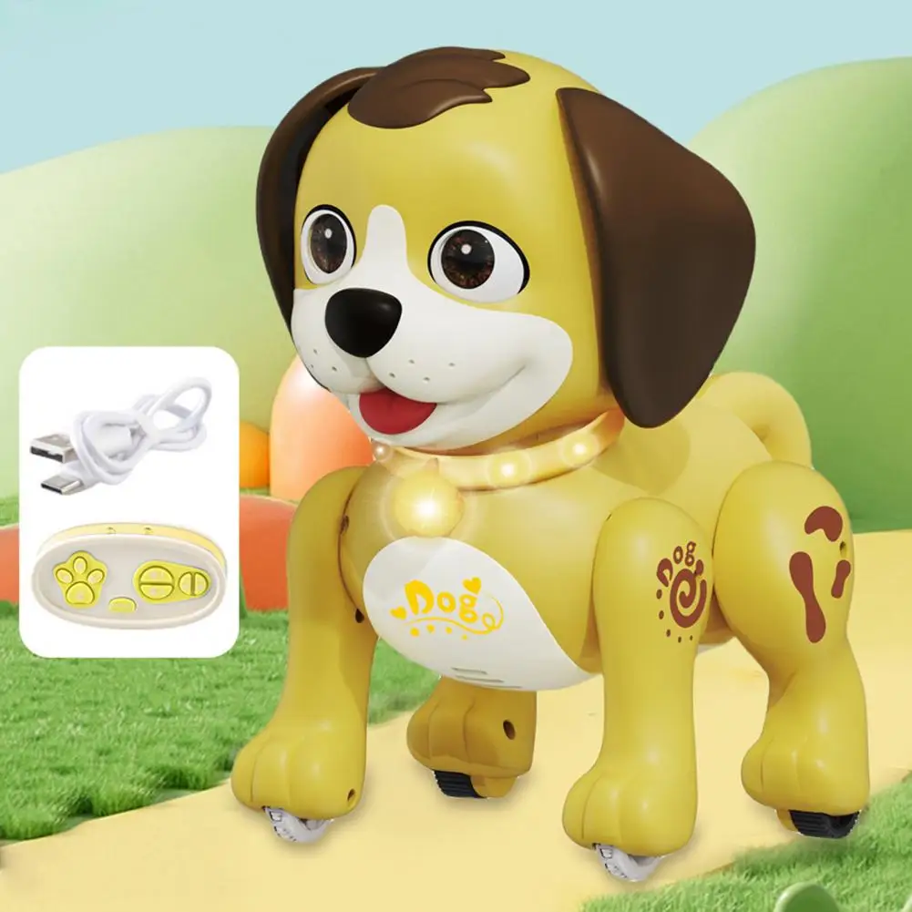 Robot Pet Robot Toy Walking Dancing Rc Robot Dog Cat Toy for Toddlers 2.4ghz Remote Control Pet with Sound Light Gift for Boys 3
