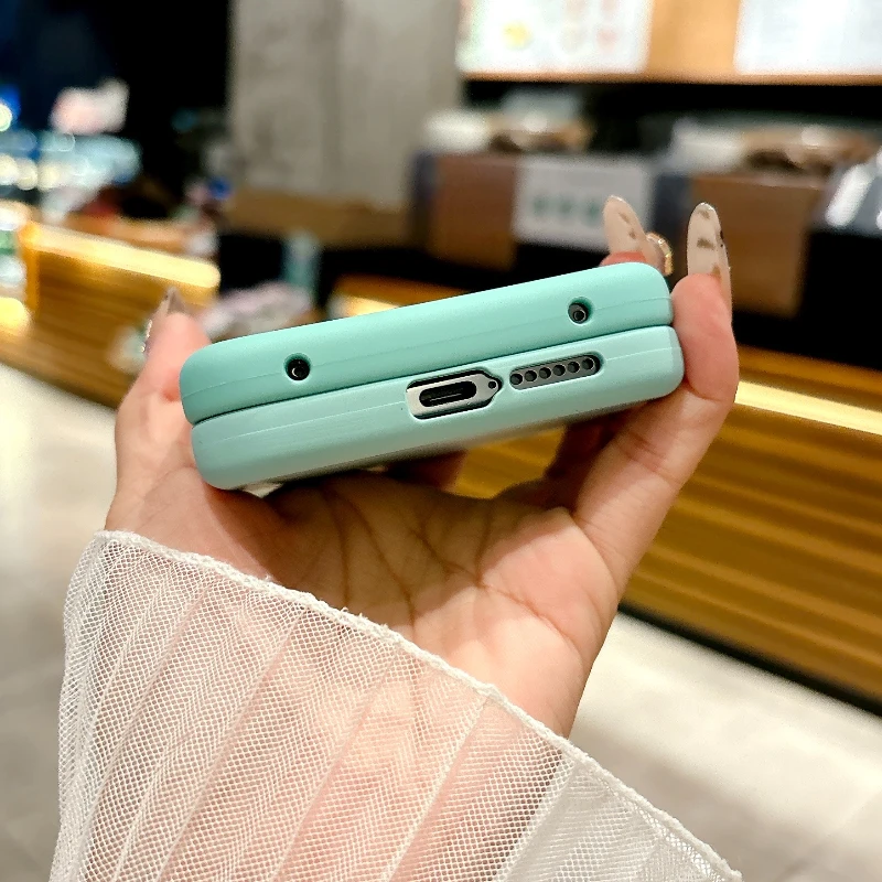 Solid Color Liquid Silicone Shockproof Case for Big Screen – 2-Piece Fashion Set