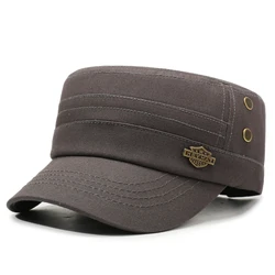Casual Minimalist Flat Top Sun Hat for Spring & Autumn Outdoor Activities (GRAY)