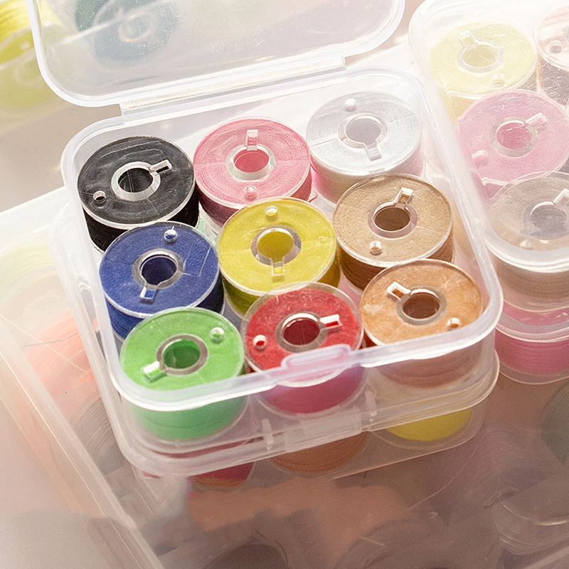 Description Picture 3 of item9/25/36Color Handmade Embroidery Sewing Threads Polyester Home Hand Stitching Sewing Machine Supplies Yarn Line Box Color Random