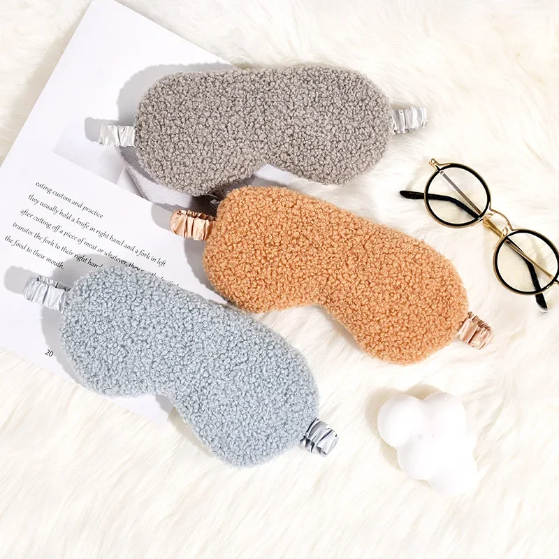 Maschera Per Dormire Copertura Per Gli Occhi Maschera Da Notte Per Dormire Warm Cute Travel Relax Blindfold Block Light Eyeshade Health Sleeping Eye C