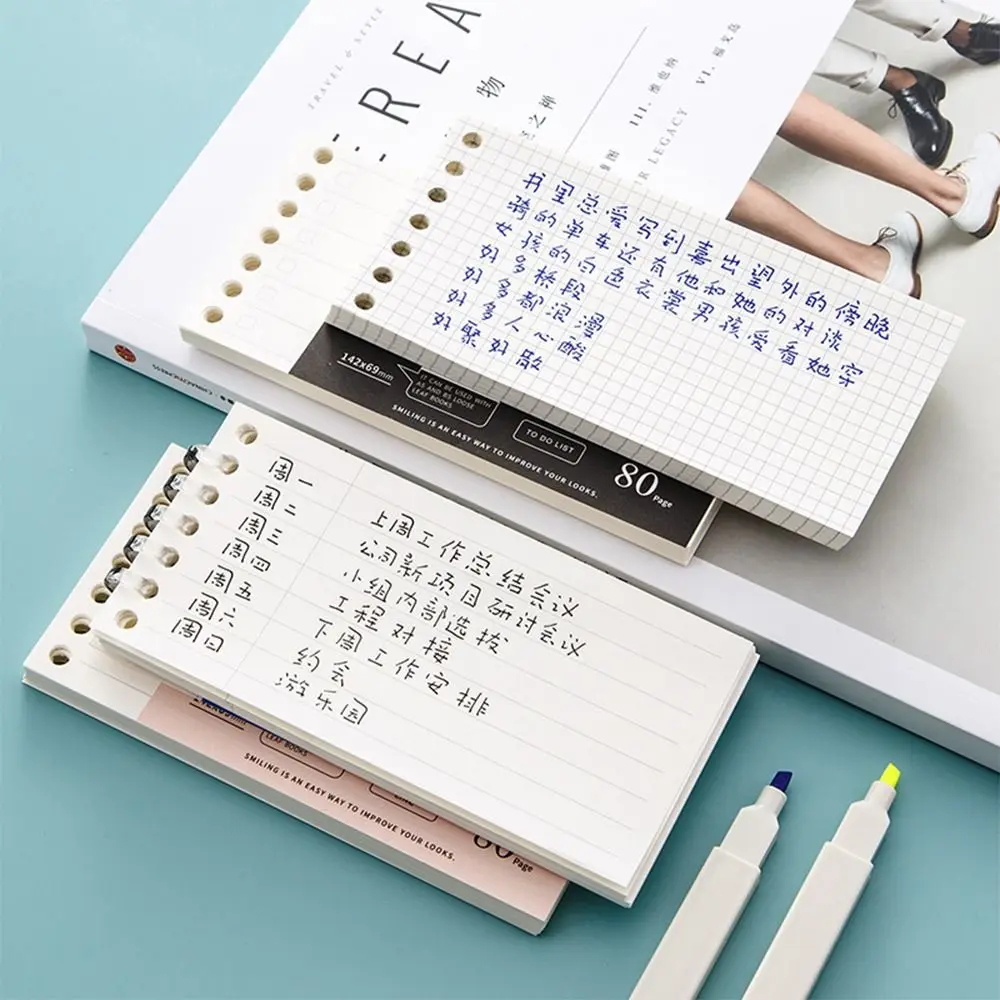

A5 Loose-Leaf Detachable Notepad With Spring Binder Daily Weekly Monthly Planner To Do List Meeting Minutes Creative Students