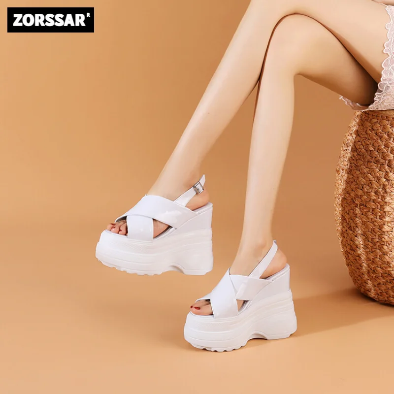 

Wedge Sandals Women Summer shoes 2023 Fashion Thick bottom Platform Super High Heels Shoes Woman Roman Shoes Sandals