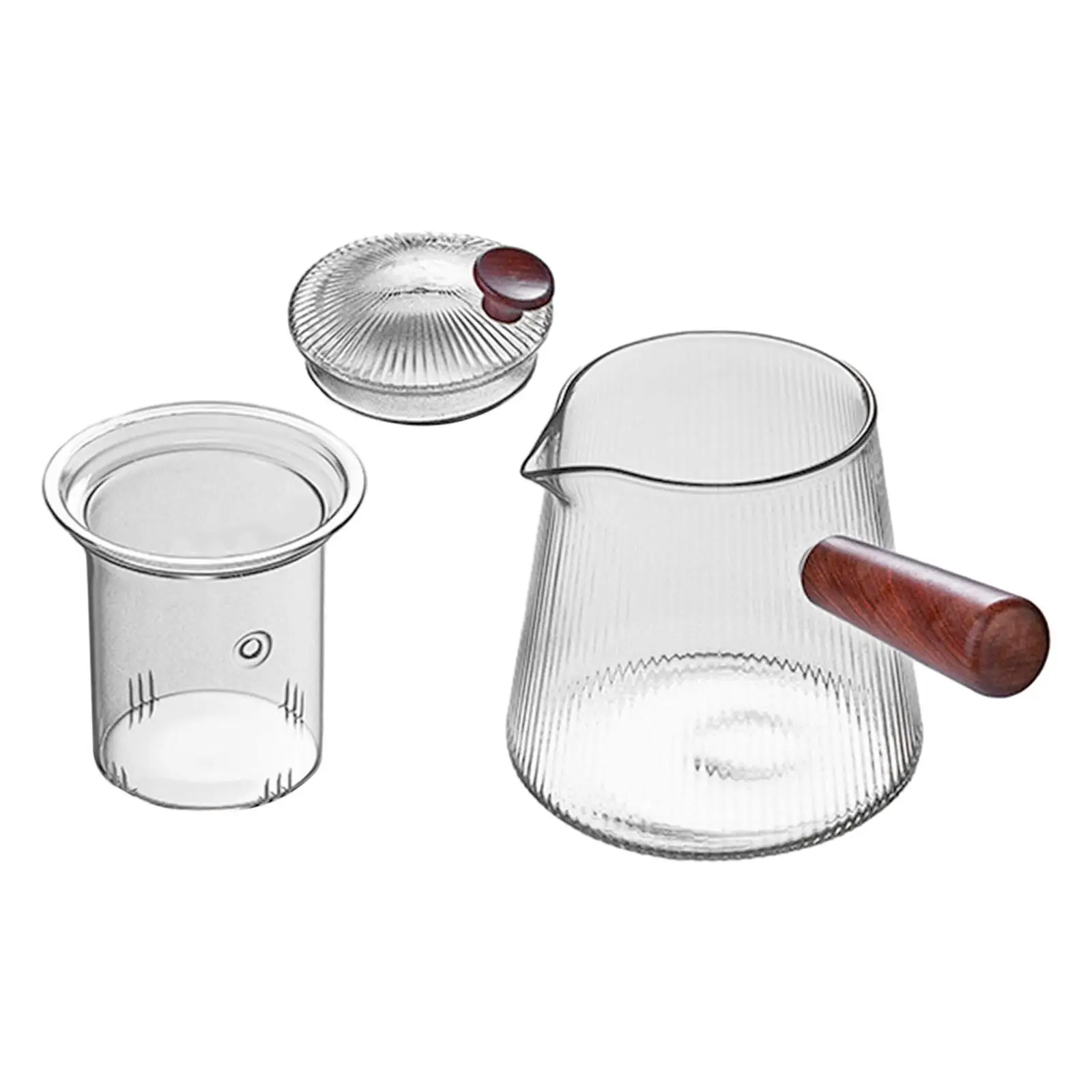 Elegant Glass Teapot Infuser Set - Modern Tea Brewer for Home And Outdoors Elegant Glass Teapot Infuser Set - Modern Tea Brewer for Home And Outdoors