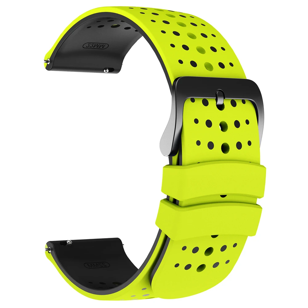 Durable 22mm Silicone Watch Strap - Multiple Smartwatch Compatibility